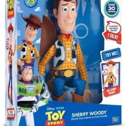 Buy ❤️ Toy Story 4 Sheriff Woody Deluxe Pull String Action Figure [Over 30 Sayings] (Pre-Order ships January) ⌛