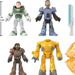 Deals ⭐ Disney / Pixar Lightyear Movie Imaginext Lightyear Vs. Zap Patrol Figure 4-Pack [Buzz (Space Ranger Alpha), Izzy, Mo & Zyclops] 💯 -Mezco Toyz Shop 194735057146 inset2
