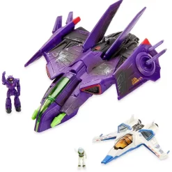 Flash Sale ⭐ Disney / Pixar Lightyear Movie Hyperspeed Series Space Battle Pack Exclusive Vehicle & Mini Figure 2-Pack ⭐ -Mezco Toyz Shop 194735088454 inset2