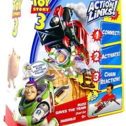 Flash Sale ✔️ Toy Story 3 Action Links Stunt Set Buzz Saves the Train Playset 🎁