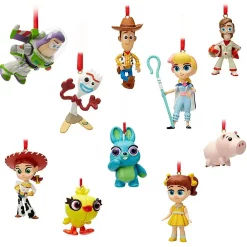 Promo ✔️ Disney / Pixar Toy Story 4 Mini Exclusive Ornament 10-Pack Set 🥰