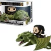 Promo ⭐ Funko Game of Thrones POP! Rides Jon Snow & Rhaegal Vinyl Figure #67 ✔️