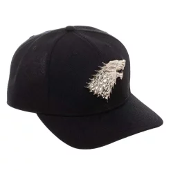 Outlet 👏 Game of Thrones House Stark Silver Sigil Snapback Cap 🎁