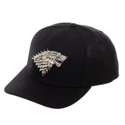 Outlet 👏 Game of Thrones House Stark Silver Sigil Snapback Cap 🎁 -Mezco Toyz Shop gameofthroneshousestarksnapback inset2