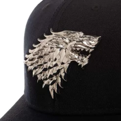 Outlet 👏 Game of Thrones House Stark Silver Sigil Snapback Cap 🎁 -Mezco Toyz Shop gameofthroneshousestarksnapback inset4