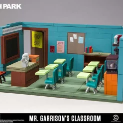 Best deal 🧨 McFarlane Toys South Park Mr. Garrison, Kyle & Cartman With Classroom Large Construction Set ❤️ -Mezco Toyz Shop garrisoncartkyleclassset inset4