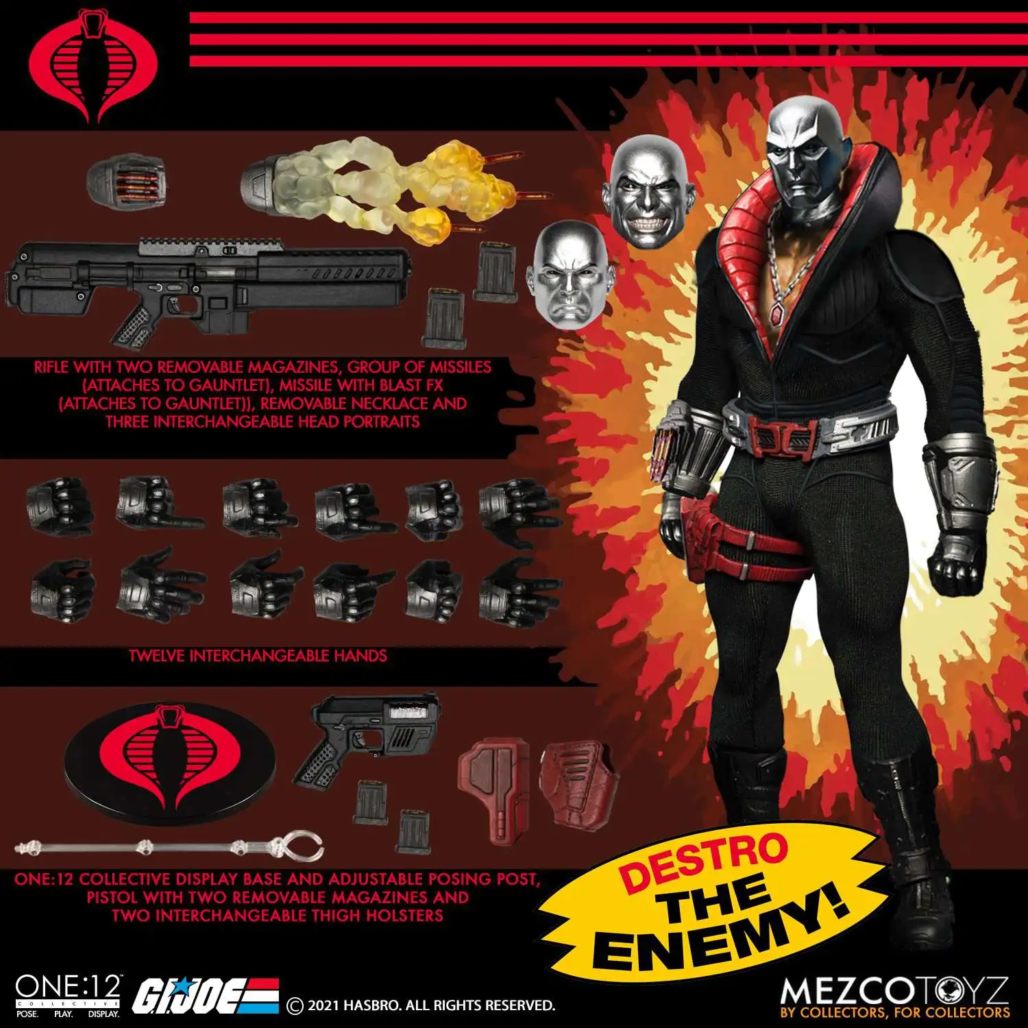 Best Sale π GI Joe One:12 Collective Destro Action Figure (Pre-Order ships January) β¨ 5 Best Sale π GI Joe One:12 Collective Destro Action Figure (Pre-Order ships January) β¨ - Image 5