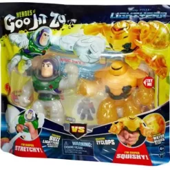 Cheap ⌛ Heroes of Goo Jit Zu Lightyear Movie Buzz Lightyear (Metallic Space Ranger Alpha) & Zyclops Action Figure ⭐