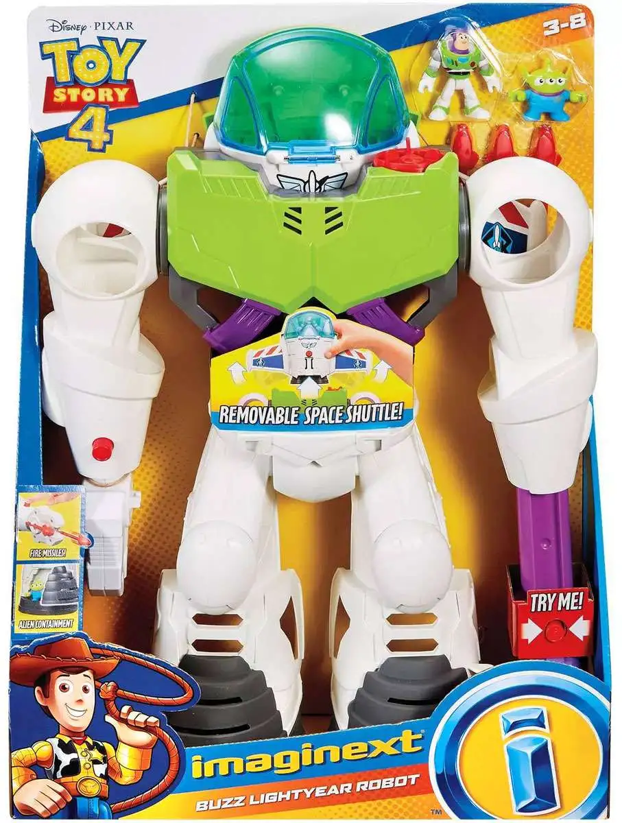 Brand new ❤️ Fisher Price Disney / Pixar Imaginext Toy Story 4 Buzz Lightyear Robot Playset ✨ 1 Brand new ❤️ Fisher Price Disney / Pixar Imaginext Toy Story 4 Buzz Lightyear Robot Playset ✨