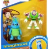 Coupon 😉 Fisher Price Disney / Pixar Imaginext Toy Story 4 Bunny & Buzz Lightyear Figure Set 😍
