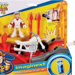 Brand new π₯° Fisher Price Disney / Pixar Imaginext Toy Story 4 Duke Caboom Stunt Set Figure Set β¨