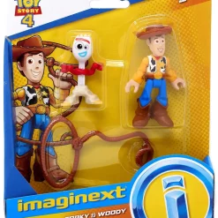 Discount 😀 Fisher Price Disney / Pixar Imaginext Toy Story 4 Forky & Woody Figure Set 🔔