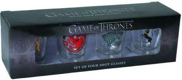New π Game of Thrones Stark, Baratheon, Targaryen & Lannister Sigils Shot Glass Set β¨ 1 New π Game of Thrones Stark, Baratheon, Targaryen & Lannister Sigils Shot Glass Set β¨