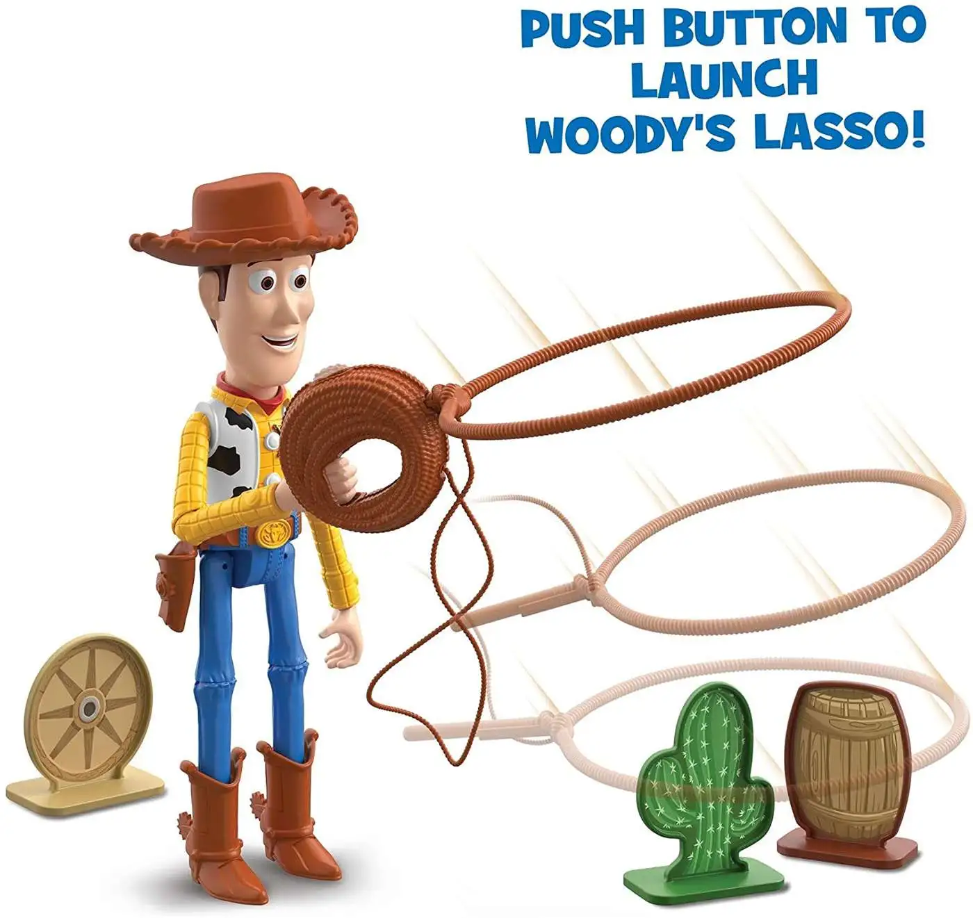 Hot Sale ✨ Toy Story 4 True Talkers Launching Lasso Woody Action Figure ✨ 2 Hot Sale ✨ Toy Story 4 True Talkers Launching Lasso Woody Action Figure ✨ - Image 2