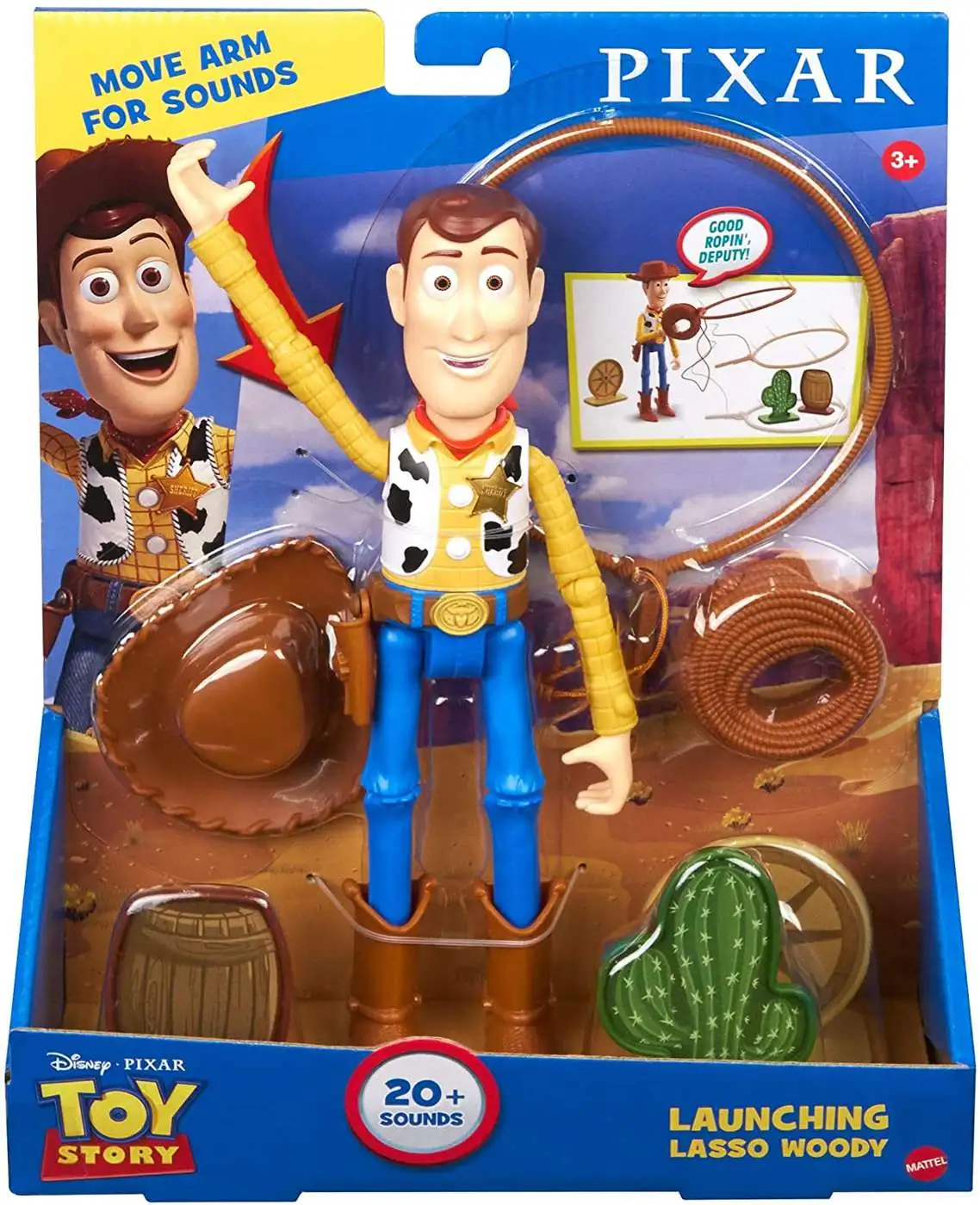 Hot Sale ✨ Toy Story 4 True Talkers Launching Lasso Woody Action Figure ✨ 1 Hot Sale ✨ Toy Story 4 True Talkers Launching Lasso Woody Action Figure ✨