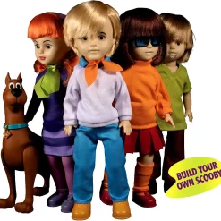 Wholesale 🛒 Living Dead Dolls Scooby Doo & Mystery Inc. LDD Presents Shaggy, Velma, Daphne & Fred Set of 4 Dolls [Each Contains Part to Build Scooby-Doo!] ⭐