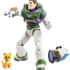 Best Pirce 🌟 Disney / Pixar Lightyear Movie Alpha Class Buzz Lightyear & Sox Action Figure 🧨 -Mezco Toyz Shop lyalphaclassbuzsox inset2