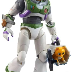 Best Pirce 🌟 Disney / Pixar Lightyear Movie Alpha Class Buzz Lightyear & Sox Action Figure 🧨 -Mezco Toyz Shop lyalphaclassbuzsox inset4