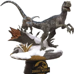 Discount 🛒 Jurassic World Dominion D-Stage Blue & Beta 6-Inch Statue DS-121 (Pre-Order ships January) 💯