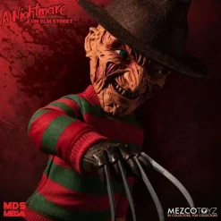 New ⌛ A Nightmare on Elm Street Freddy Krueger Mega Scale TALKING Action Figure 😉 -Mezco Toyz Shop mdsmegascalefreddy inset2