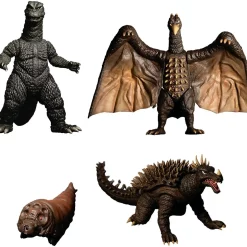 Best Sale ✨ 5 Points XL Destroy All Monsters (1968) Godzilla, Mothra, Anguirus & Rodan Deluxe Action Figure Boxed Set [Round 1] ✨