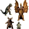 Deals 🛒 Godzilla 5 Points XL Destroy All Monsters (1968) King Ghidorah, Manilla, Gorosaurus & Baragon Deluxe Action Figure Boxed Set [Round 2] ⌛
