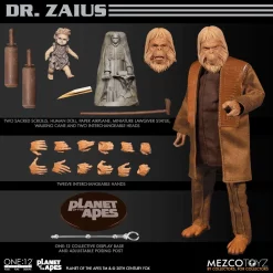 Cheap 😀 Planet of the Apes One:12 Collective Dr. Zaius Deluxe Action Figure [1968] 😉 -Mezco Toyz Shop mezcodrzaius inset3
