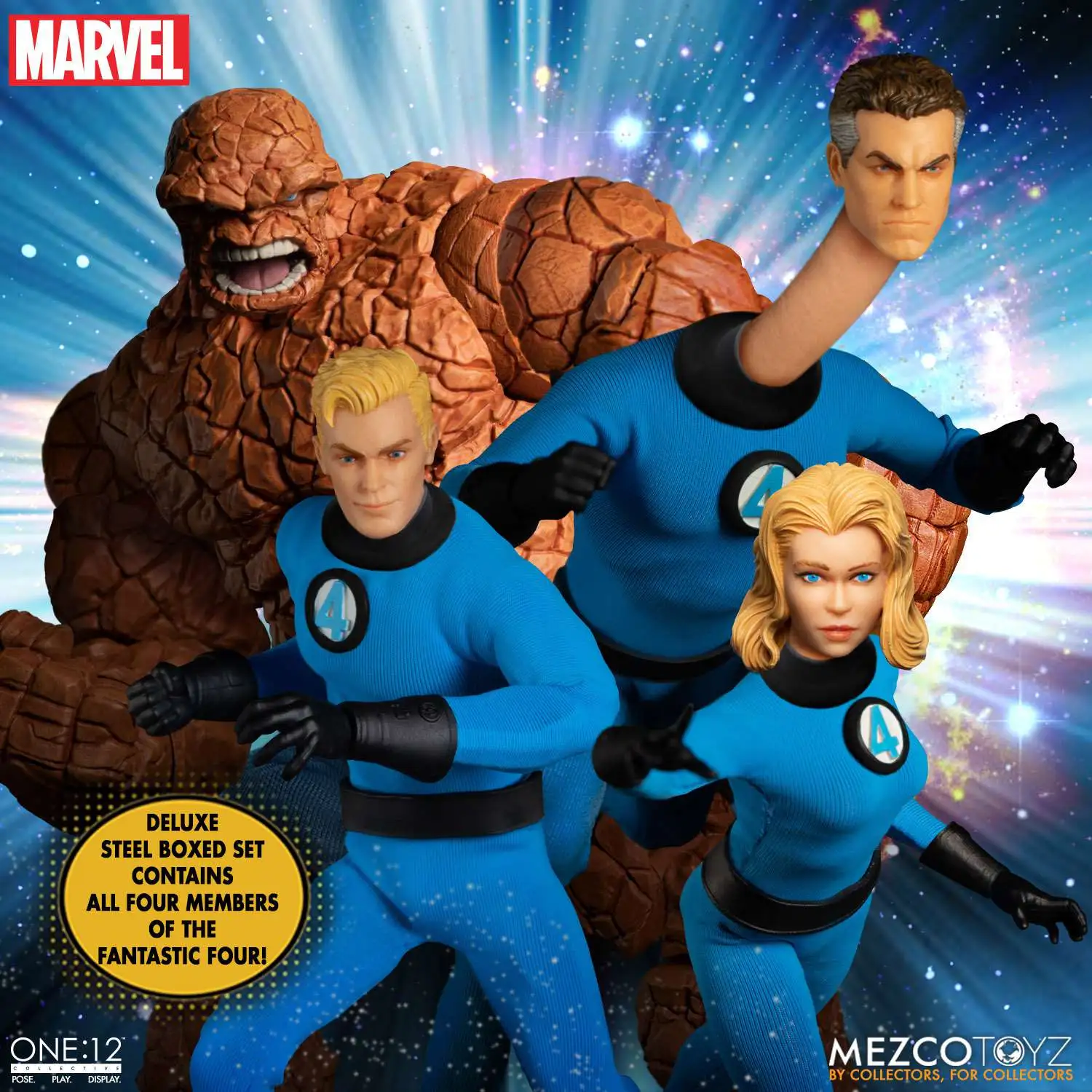 Cheap π₯° Marvel One:12 Collective Fantastic Four Deluxe Action Figure 5-Pack Steel Boxed Set (Pre-Order ships January) π 2 Cheap π₯° Marvel One:12 Collective Fantastic Four Deluxe Action Figure 5-Pack Steel Boxed Set (Pre-Order ships January) π - Image 2