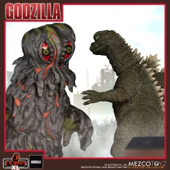 Best Sale ⭐ 5 Points XL Godzilla vs Hedorah (1971) Godzilla, Final Form Hedorah & Flying Hedorah Deluxe Action Figure Boxed Set [Round 2] ❤️ -Mezco Toyz Shop mezcogodzillahedorah inset2