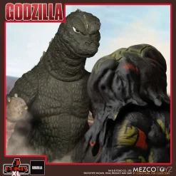 Best Sale ⭐ 5 Points XL Godzilla vs Hedorah (1971) Godzilla, Final Form Hedorah & Flying Hedorah Deluxe Action Figure Boxed Set [Round 2] ❤️ -Mezco Toyz Shop mezcogodzillahedorah inset3