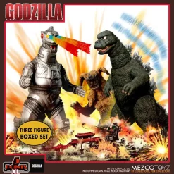 Budget 🎉 5 Points XL 1974 Godzilla vs Mechagodzilla & King Caesar Deluxe Action Figure Boxed Set (Pre-Order ships July) 🤩