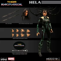 Buy ✨ Marvel Thor: Ragnarok Hela Action Figure 🥰 -Mezco Toyz Shop mezcohela inset4