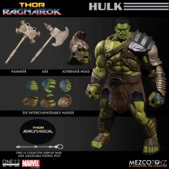 Coupon 🥰 Marvel One:12 Collective Hulk Action Figure [Ragnarok] 👏 -Mezco Toyz Shop mezcoone12hulk inset4