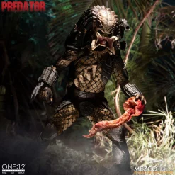 Hot Sale 😀 One:12 Collective Deluxe Edition Predator Action Figure [Light-Up Bio Helmet!] ❤️ -Mezco Toyz Shop mezcoone12predator inset3