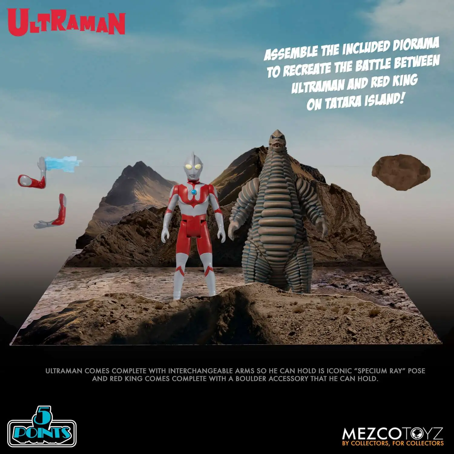 Wholesale π― Mezco 5 Points Ultraman & Red King Deluxe Action Figure Boxed Set β¨ 3 Wholesale π― Mezco 5 Points Ultraman & Red King Deluxe Action Figure Boxed Set β¨ - Image 3