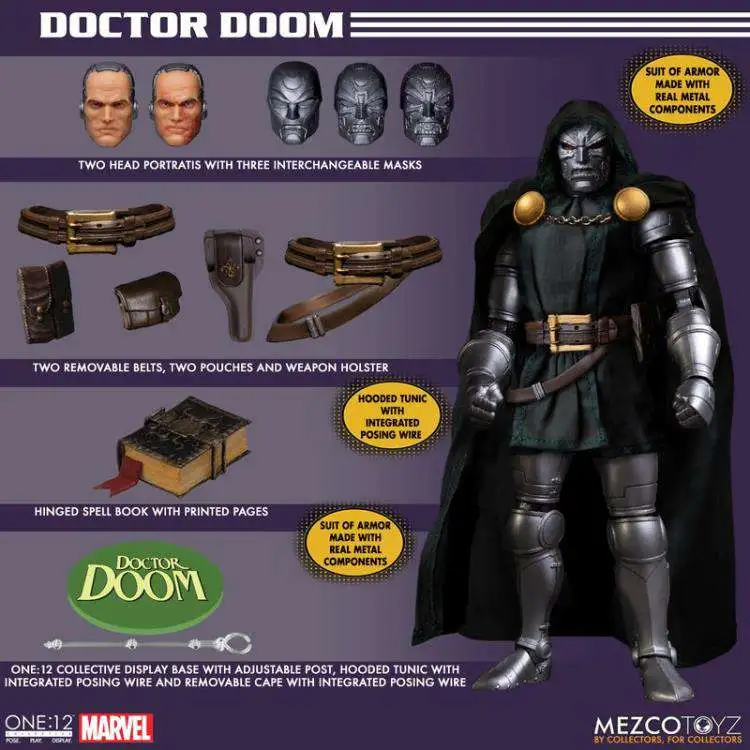 Flash Sale ✔️ Marvel One:12 Collective Doctor Doom Action Figure (Pre-Order ships April 2023) ⭐ 5 Flash Sale ✔️ Marvel One:12 Collective Doctor Doom Action Figure (Pre-Order ships April 2023) ⭐ - Image 5