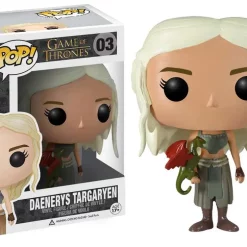 Best Pirce 😉 Funko POP! Game of Thrones Daenerys Targaryen Vinyl Figure #03 [Green Dragon, Damaged Package] ⭐
