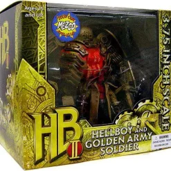 Flash Sale ❤️ Hellboy 2 The Golden Army Hellboy & Golden Army Soldier Exclusive Action Figure Set ⭐