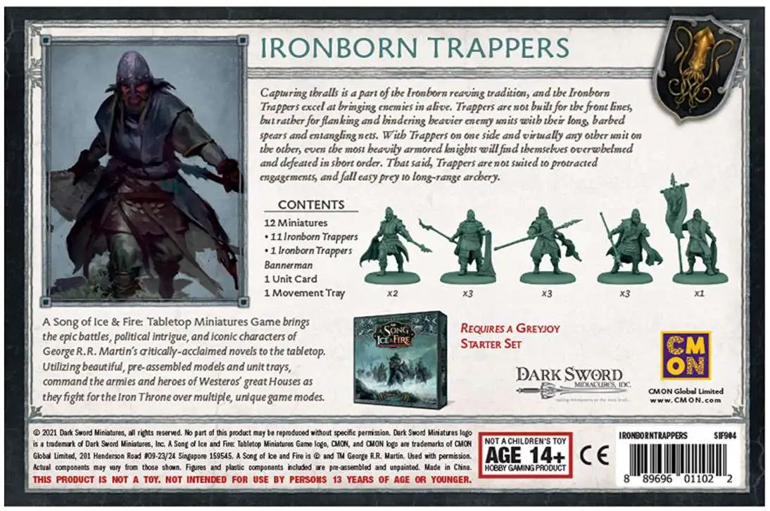 Deals β¨ A Song of Ice & Fire Greyjoy Ironborn Trappers Unit Box π 2 Deals β¨ A Song of Ice & Fire Greyjoy Ironborn Trappers Unit Box π - Image 2