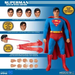 Outlet 🛒 DC One:12 Collective Superman Action Figure [Man of Steel Edition] (Pre-Order ships January) 🥰 -Mezco Toyz Shop supermanmanofsteeledition inset2