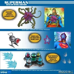 Outlet 🛒 DC One:12 Collective Superman Action Figure [Man of Steel Edition] (Pre-Order ships January) 🥰 -Mezco Toyz Shop supermanmanofsteeledition inset3