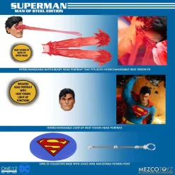 Outlet 🛒 DC One:12 Collective Superman Action Figure [Man of Steel Edition] (Pre-Order ships January) 🥰 -Mezco Toyz Shop supermanmanofsteeledition inset4