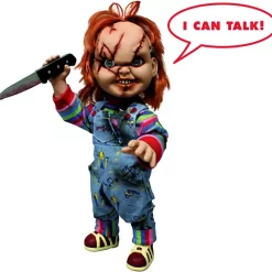 Flash Sale 🎁 Child's Play MDS Designer Series Chucky Mega Scale TALKING Action Figure [Scarred] ⌛