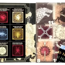 New ⌛ Game of Thrones 🎁 Womens 12 Days of Socks 12-Pack [Shoe Size 4 - 10] ⭐ -Mezco Toyz Shop thrones12sdaysocksw410 inset2