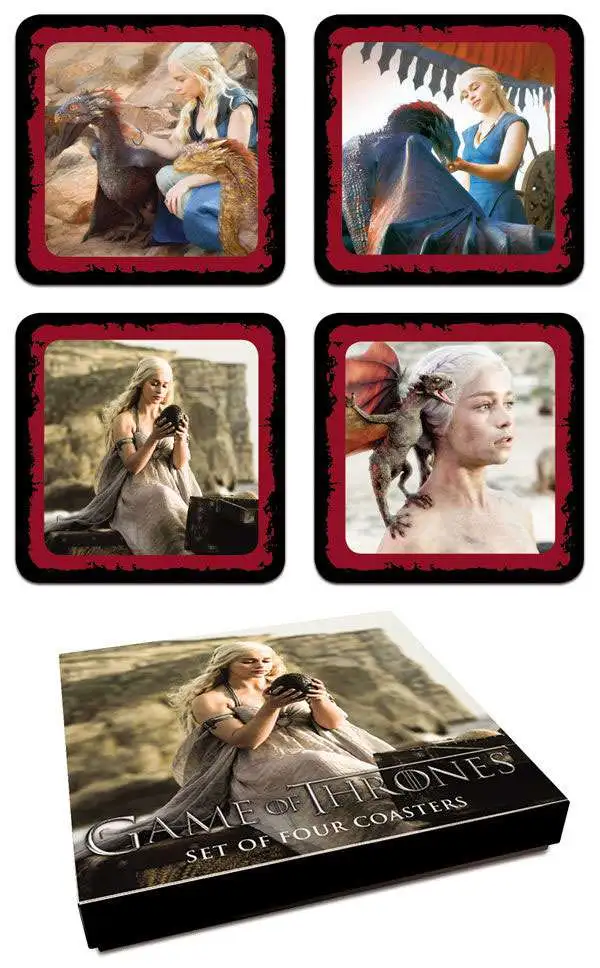 Deals ✨ Game of Thrones Daenerys Targaryen Coaster Set ✔️ 1 Deals ✨ Game of Thrones Daenerys Targaryen Coaster Set ✔️