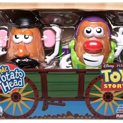 Flash Sale ⌛ Toy Story 4 Mr. Potato Head Buzz Lightyear & Woody Exclusive 7-Inch Figure 2-Pack ❤️