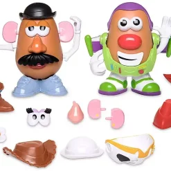 Flash Sale ⌛ Toy Story 4 Mr. Potato Head Buzz Lightyear & Woody Exclusive 7-Inch Figure 2-Pack ❤️ -Mezco Toyz Shop ts4potato2pk inset3