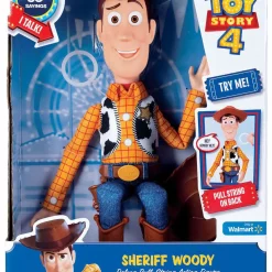 New 🔥 Toy Story 4 Woody Deluxe Pull-String Exclusive Action Figure [Damaged Package] 🌟