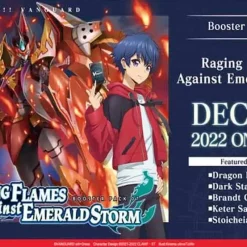 Outlet 🎉 Cardfight Vanguard Trading Card Game overDress Raging Flames Against Emerald Storm Booster Box #07 [16 Packs] (Pre-Order ships January) ❤️